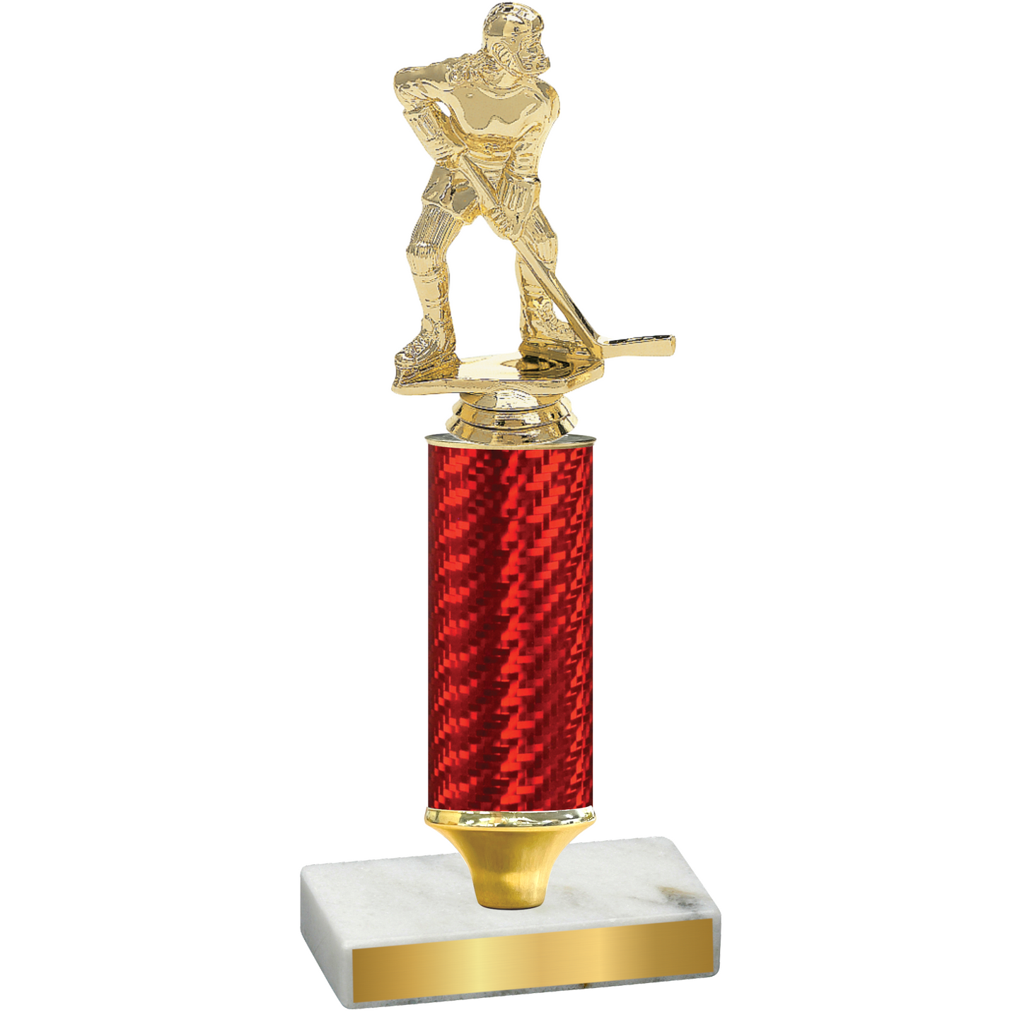 Value Red Carbon Fiber Hockey Trophy