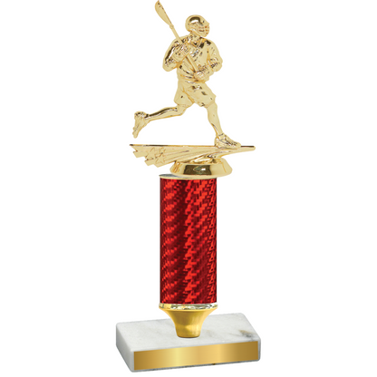 Value Red Carbon Fiber Lacrosse Trophy