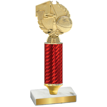 Value Red Carbon Fiber Basketball Trophy