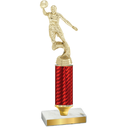 Value Red Carbon Fiber Basketball Trophy