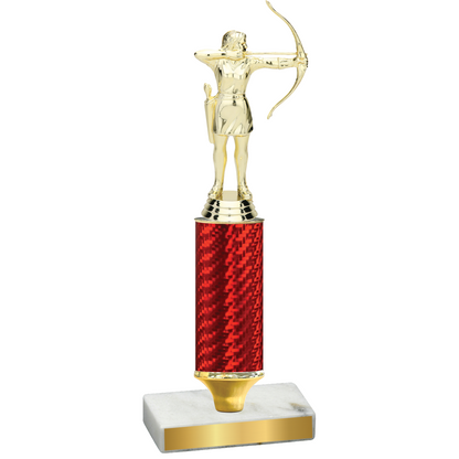 Value Red Carbon Fiber Archery Trophy