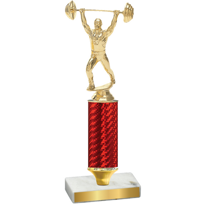 Value Red Carbon Fiber Weights Trophy