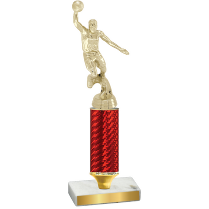 Value Red Carbon Fiber Basketball Trophy