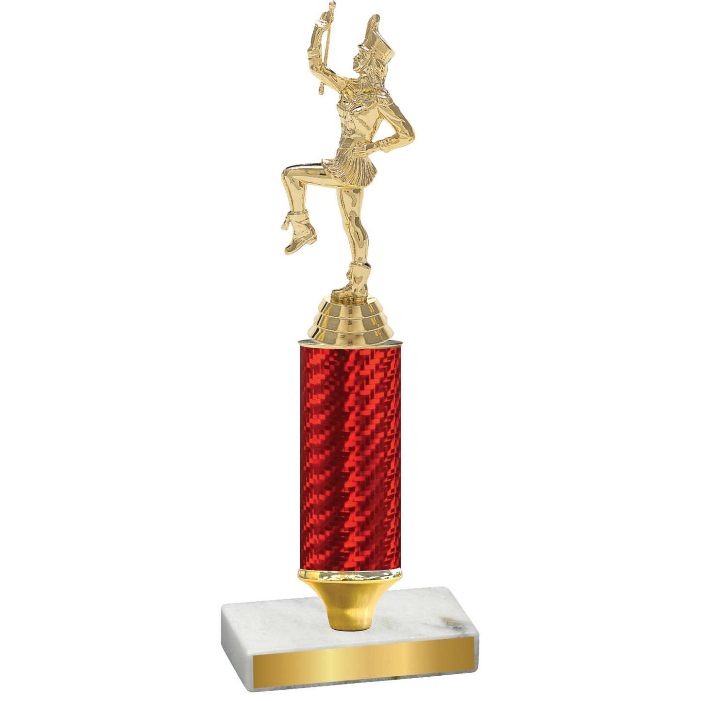 Value Red Carbon Fiber Majorette Trophy