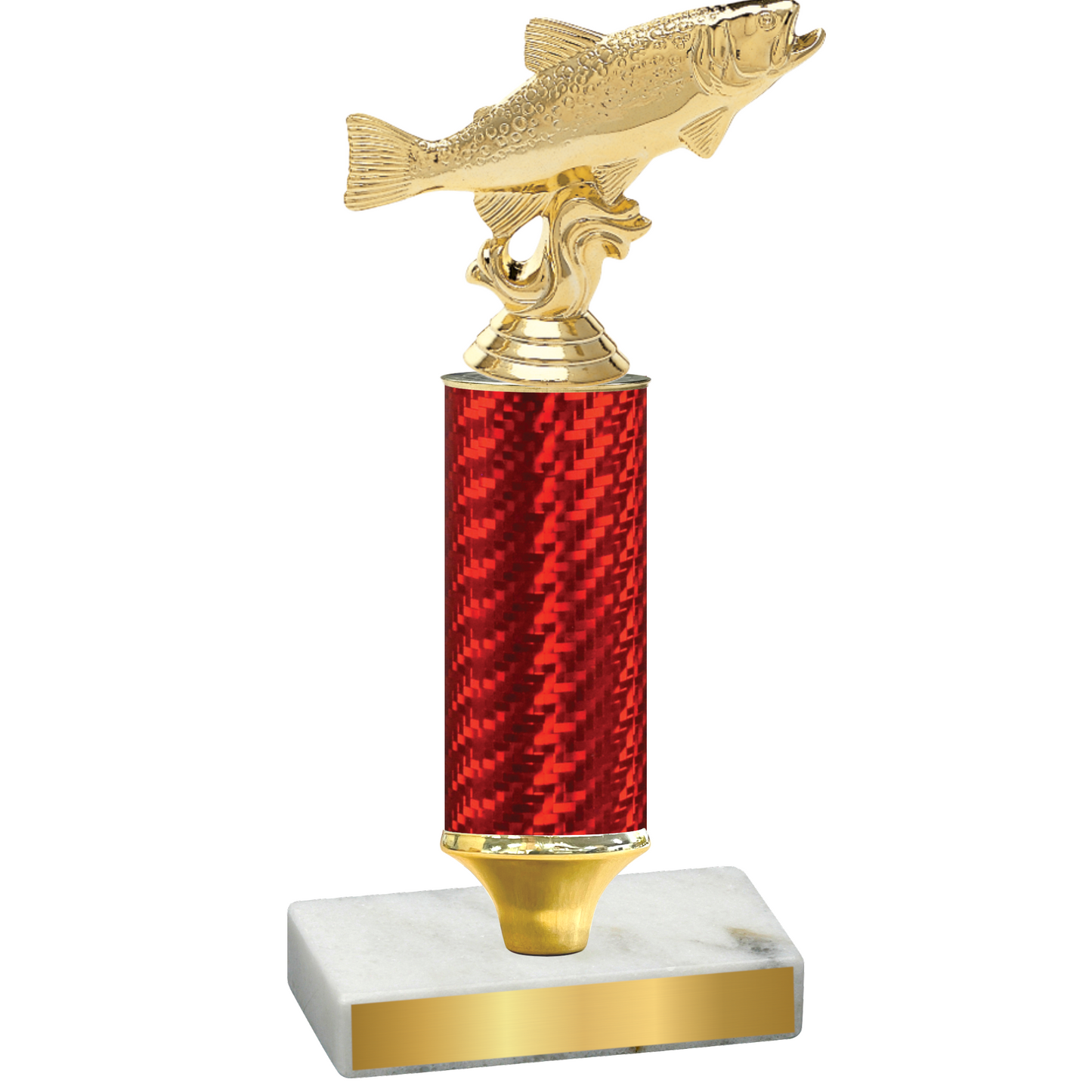 Value Red Carbon Fiber Fishing Trophy