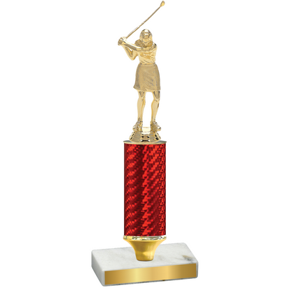 Value Red Carbon Fiber Golf Trophy