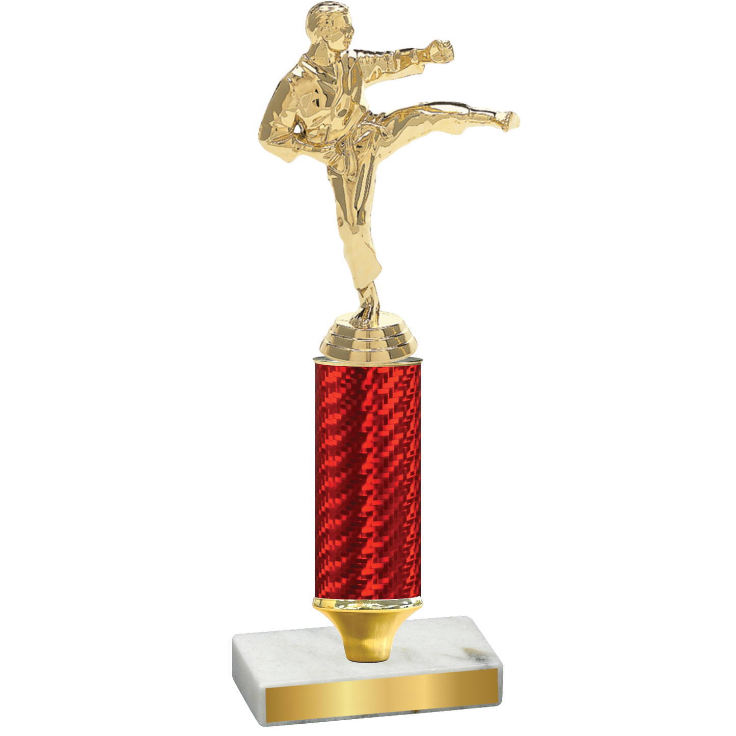 Value Red Carbon Fiber Karate Trophy