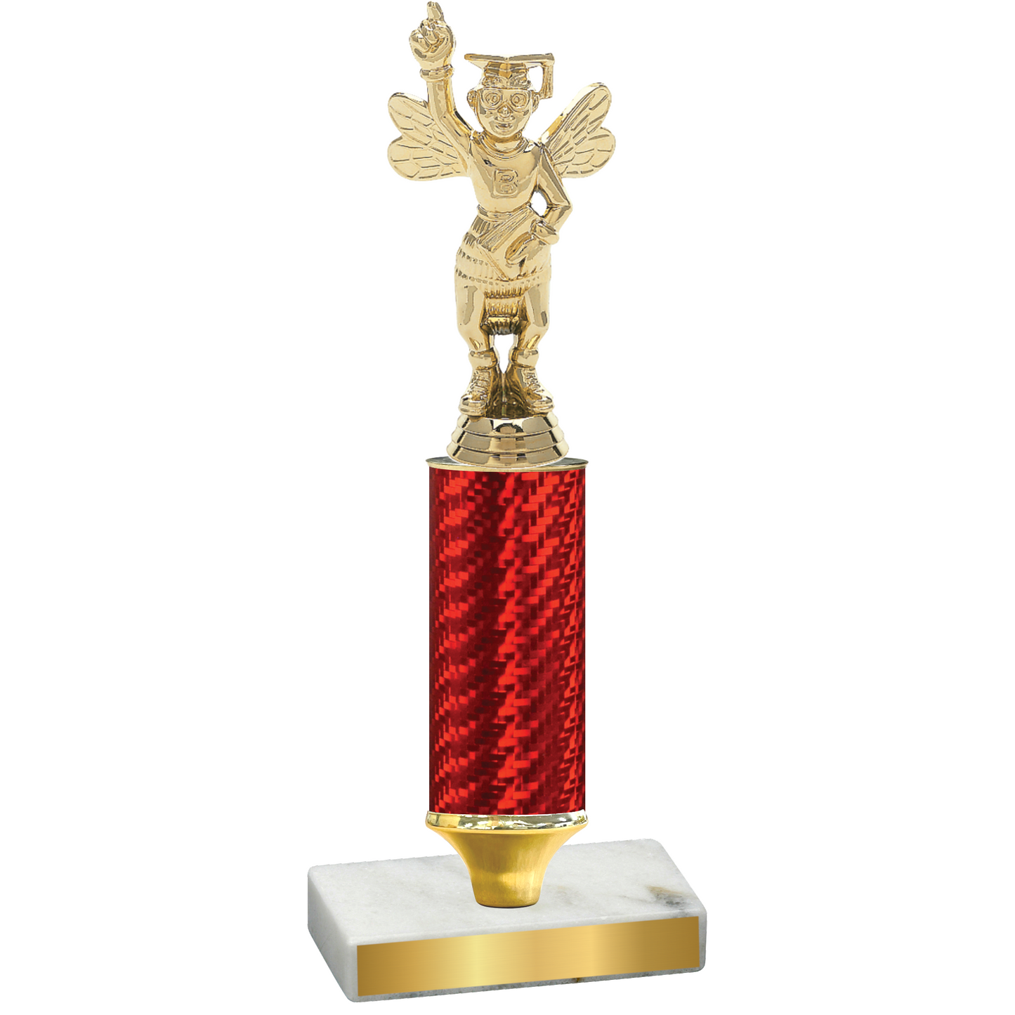 Value Red Carbon Fiber Academics Trophy