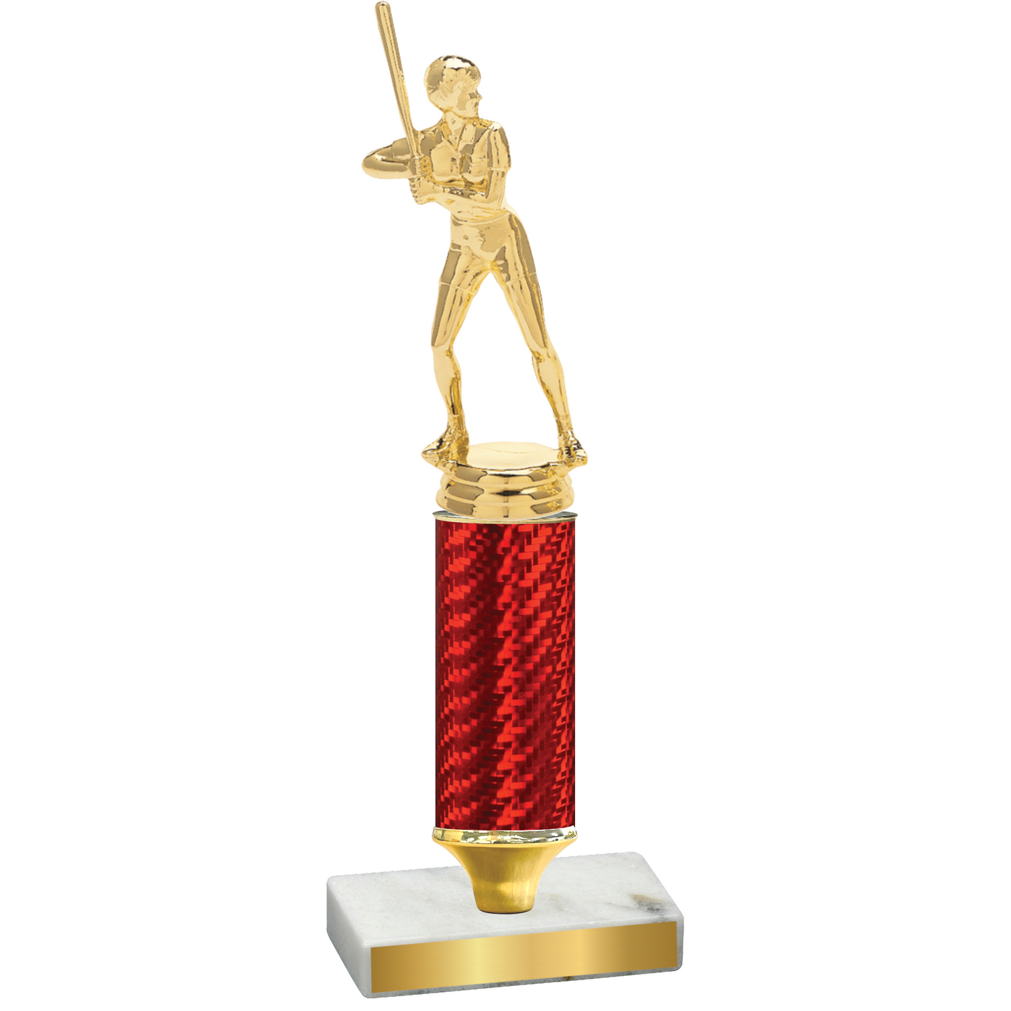 Value Red Carbon Fiber Softball Trophy