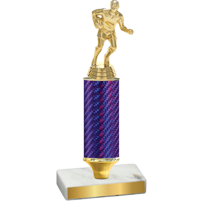 Value Purple Carbon Fiber Rugby Trophy