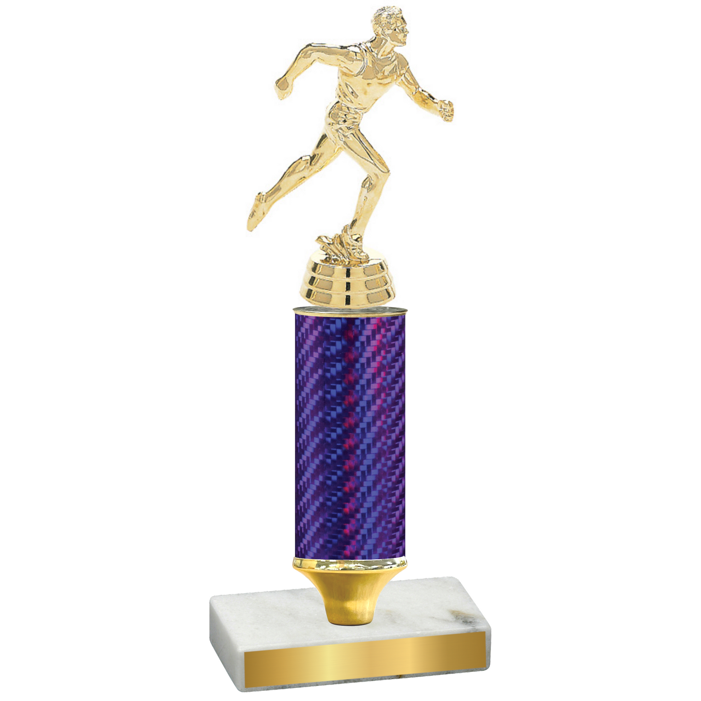 Value Purple Carbon Fiber Running Trophy