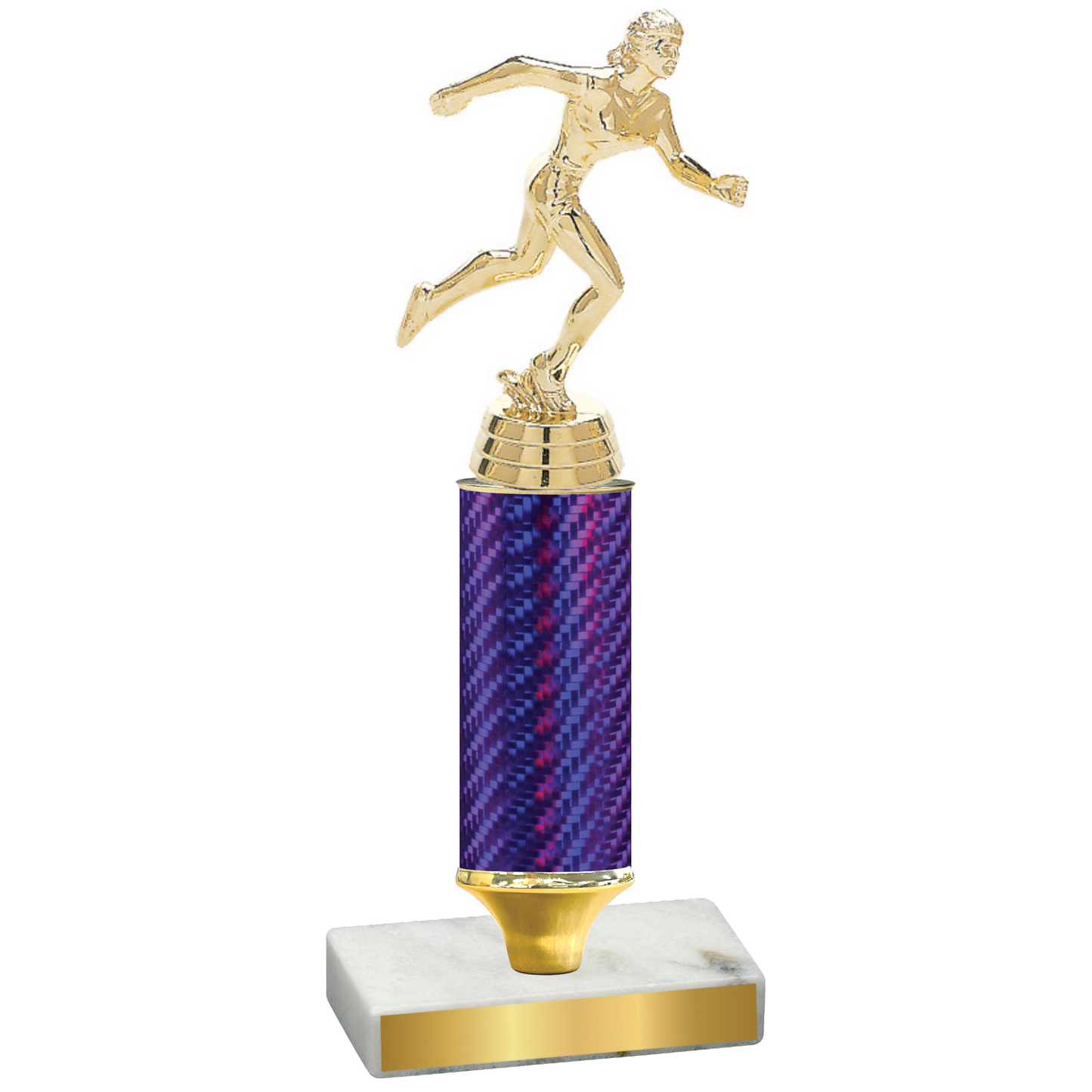 Value Purple Carbon Fiber Running Trophy