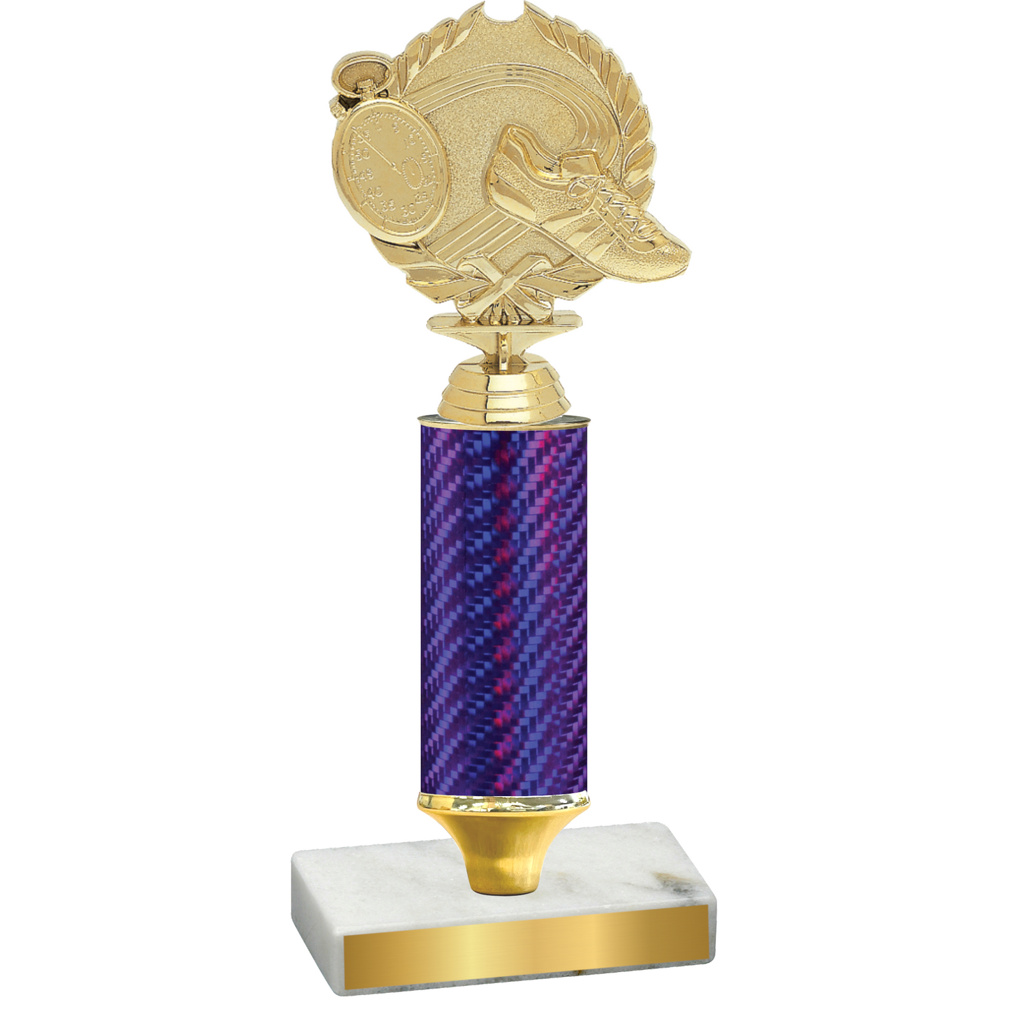 Value Purple Carbon Fiber Running Trophy