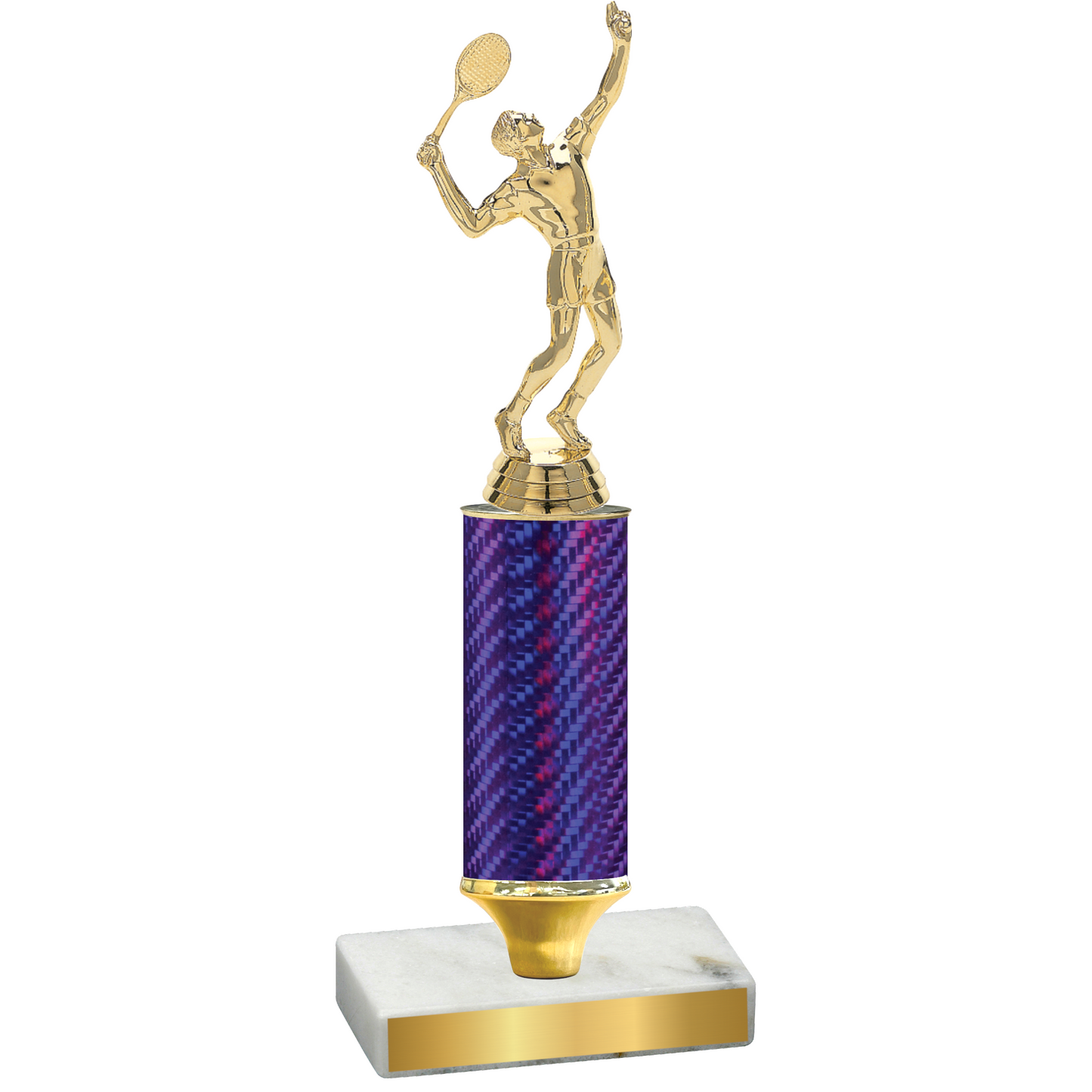 Value Purple Carbon Fiber Tennis Trophy