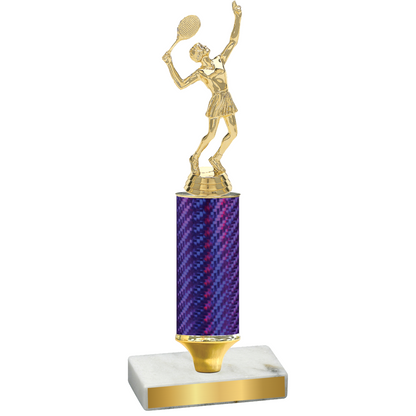 Value Purple Carbon Fiber Tennis Trophy