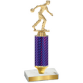Value Purple Carbon Fiber Bowling Trophy