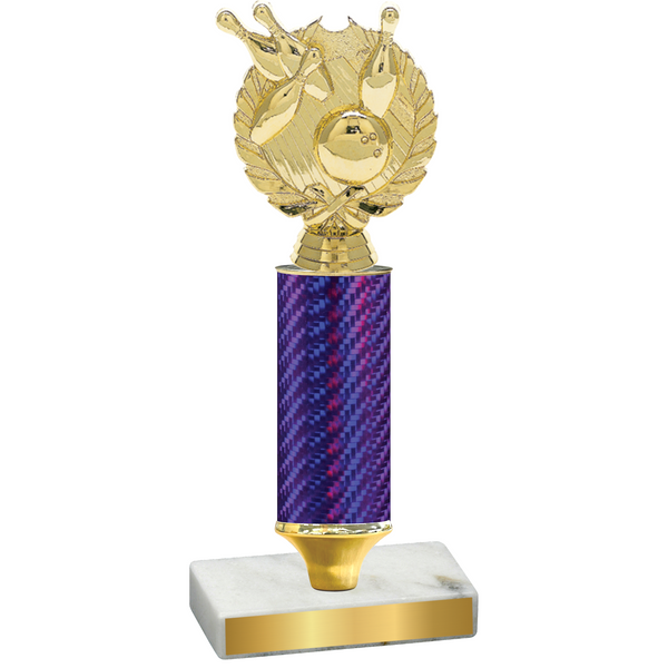 Value Purple Carbon Fiber Bowling Trophy
