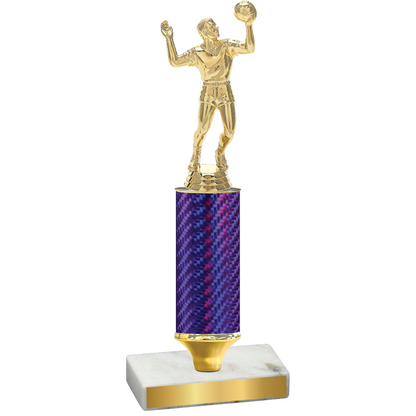 Value Purple Carbon Fiber Volleyball Trophy