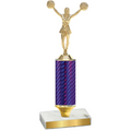 Value Purple Carbon Fiber Cheerleading Trophy