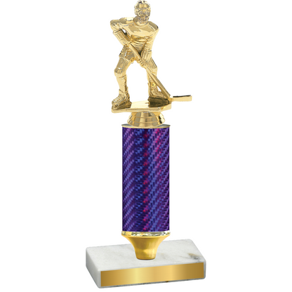 Value Purple Carbon Fiber Hockey Trophy