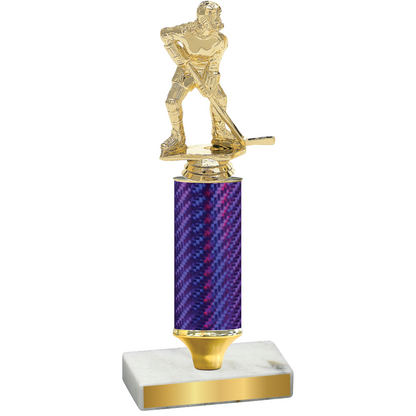 Value Purple Carbon Fiber Hockey Trophy