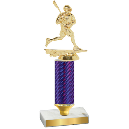 Value Purple Carbon Fiber Lacrosse Trophy