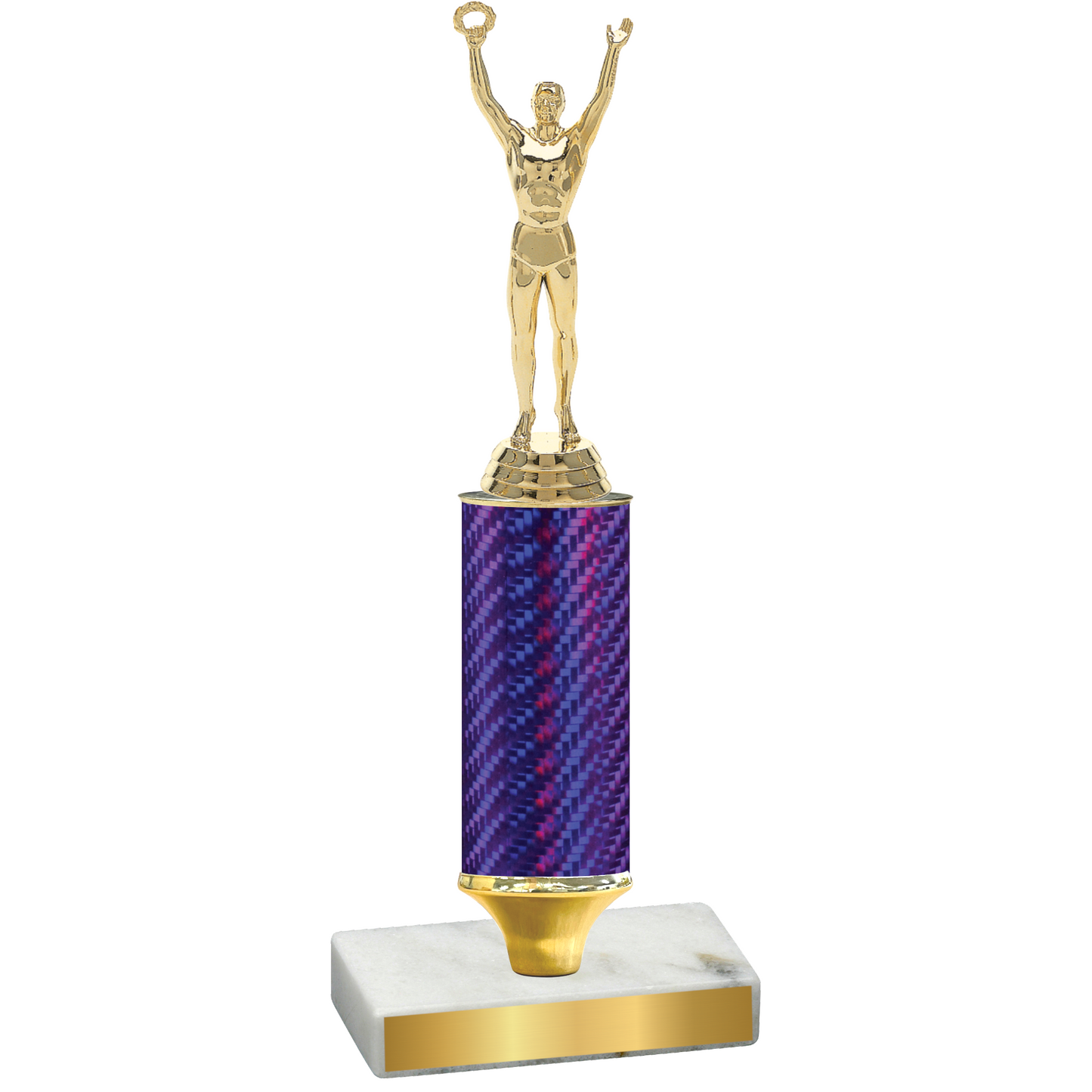 Value Purple Carbon Fiber Victory Trophy