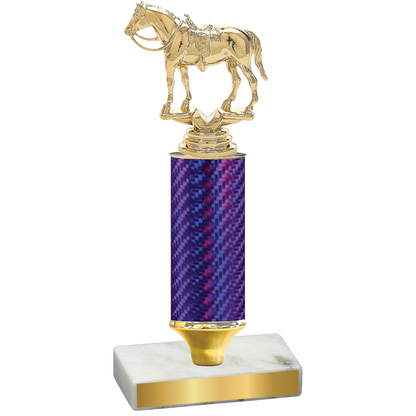 Value Purple Carbon Fiber Horses Trophy