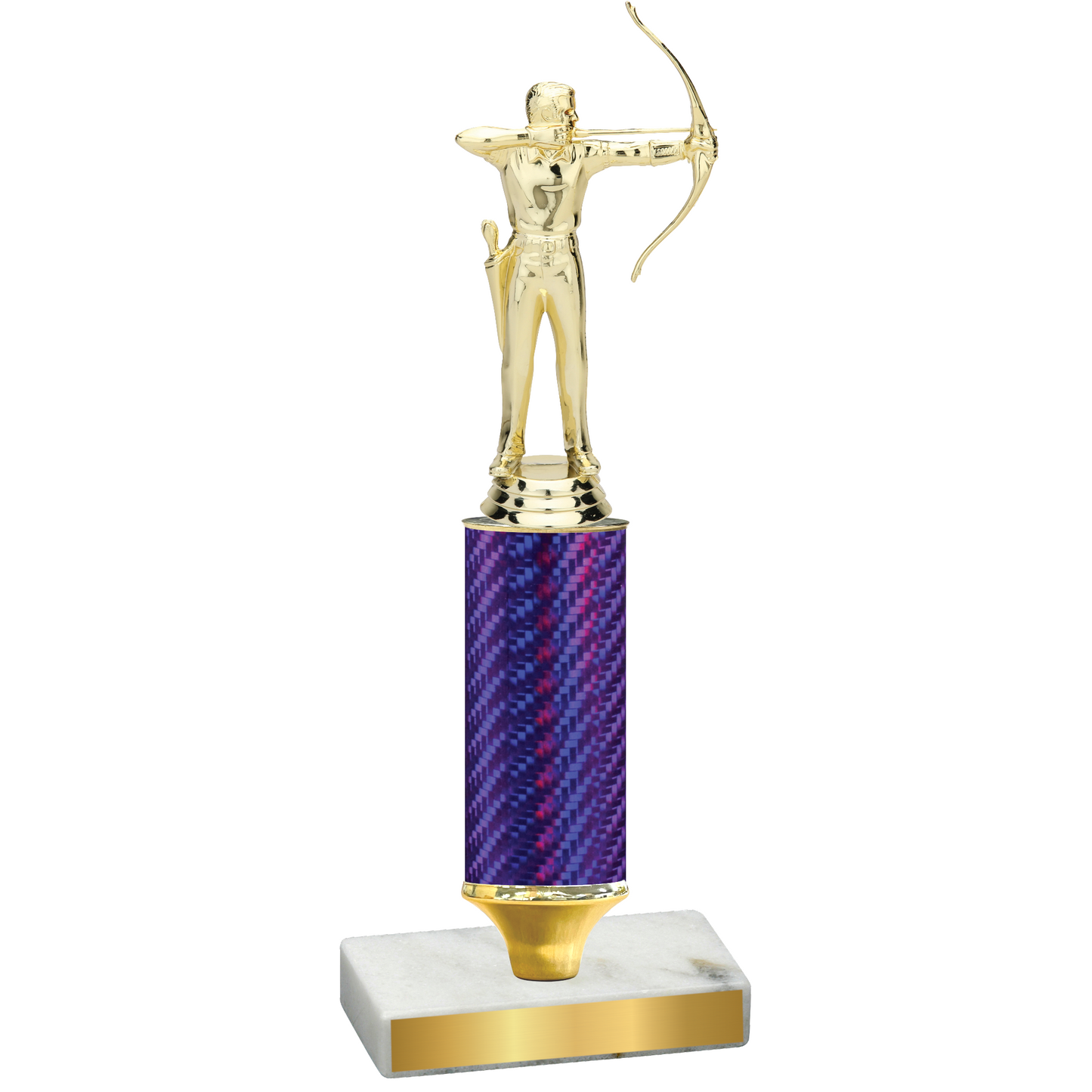 Value Purple Carbon Fiber Archery Trophy