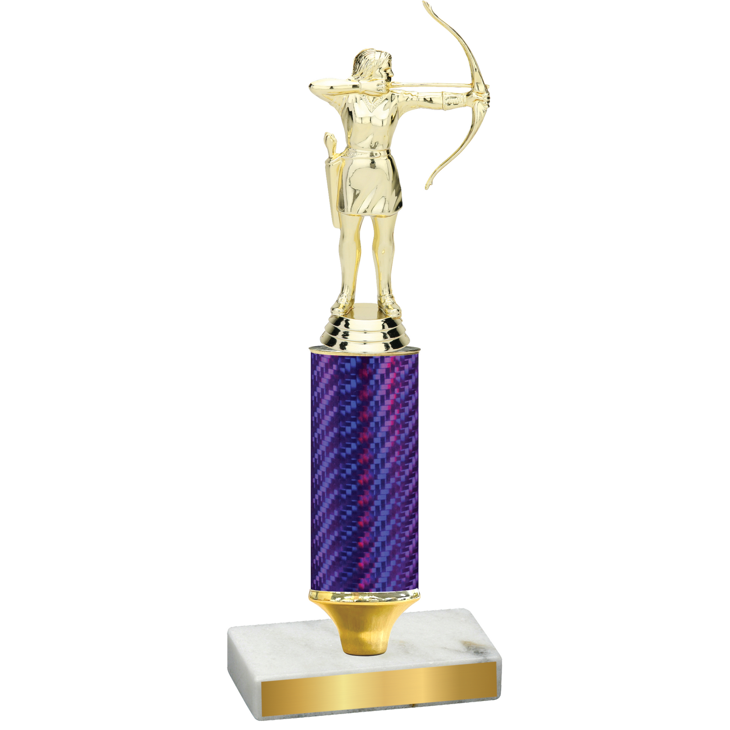 Value Purple Carbon Fiber Archery Trophy