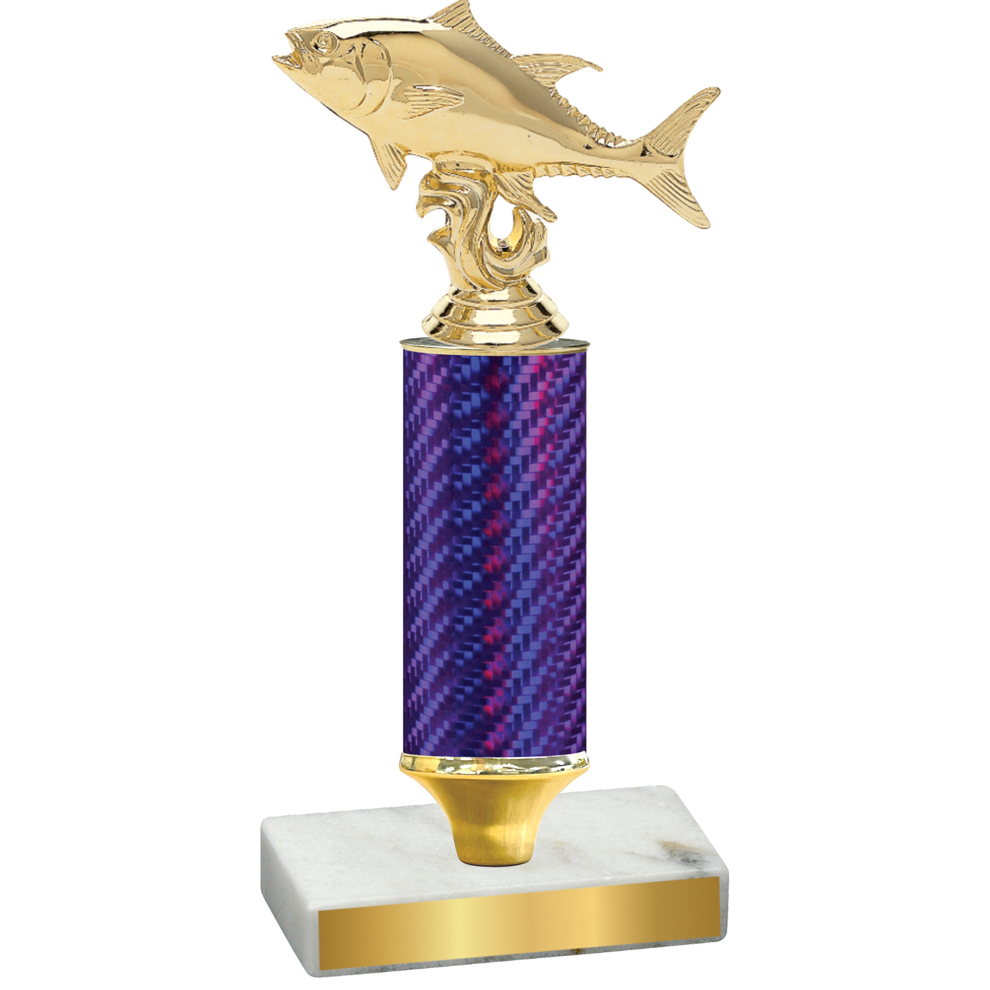 Value Purple Carbon Fiber Fishing Trophy