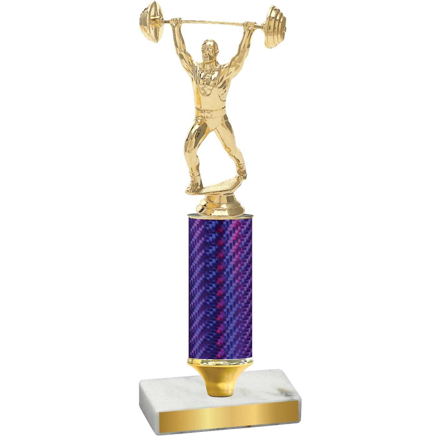 Value Purple Carbon Fiber Weights Trophy