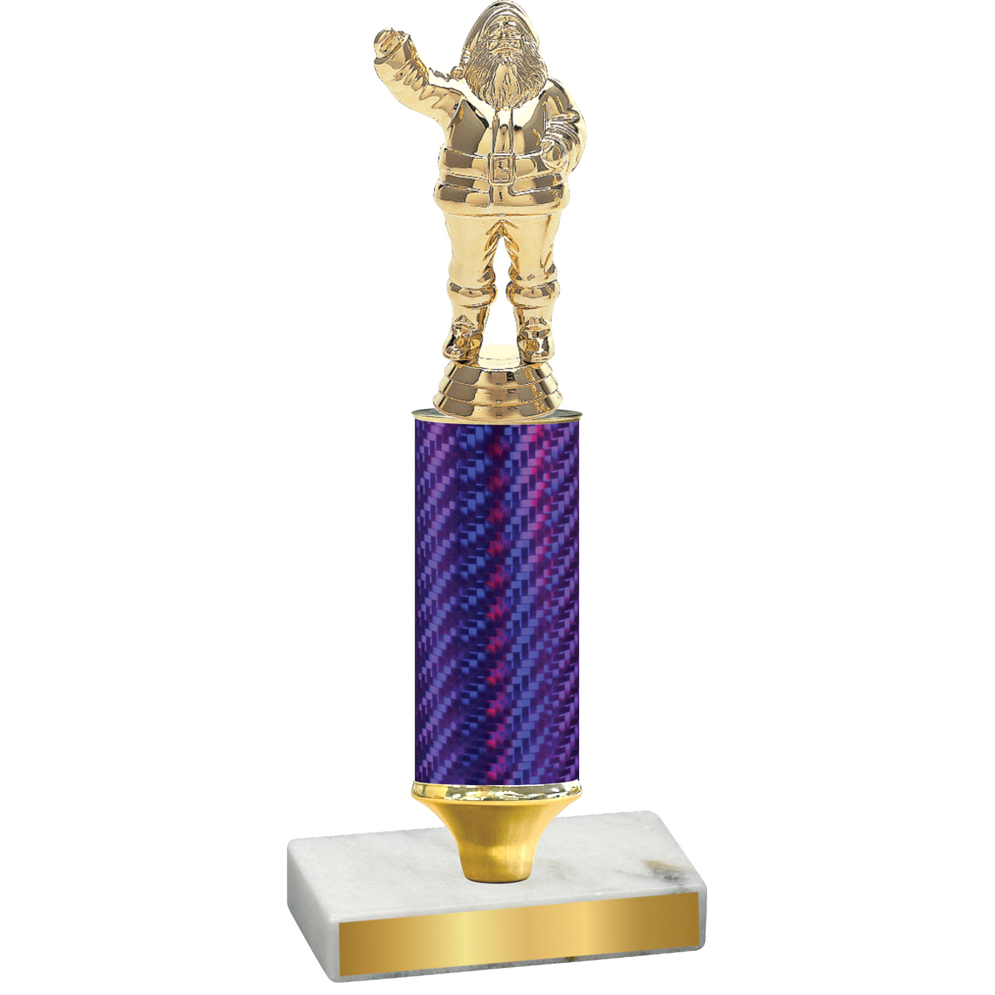 Value Purple Carbon Fiber Holiday Trophy