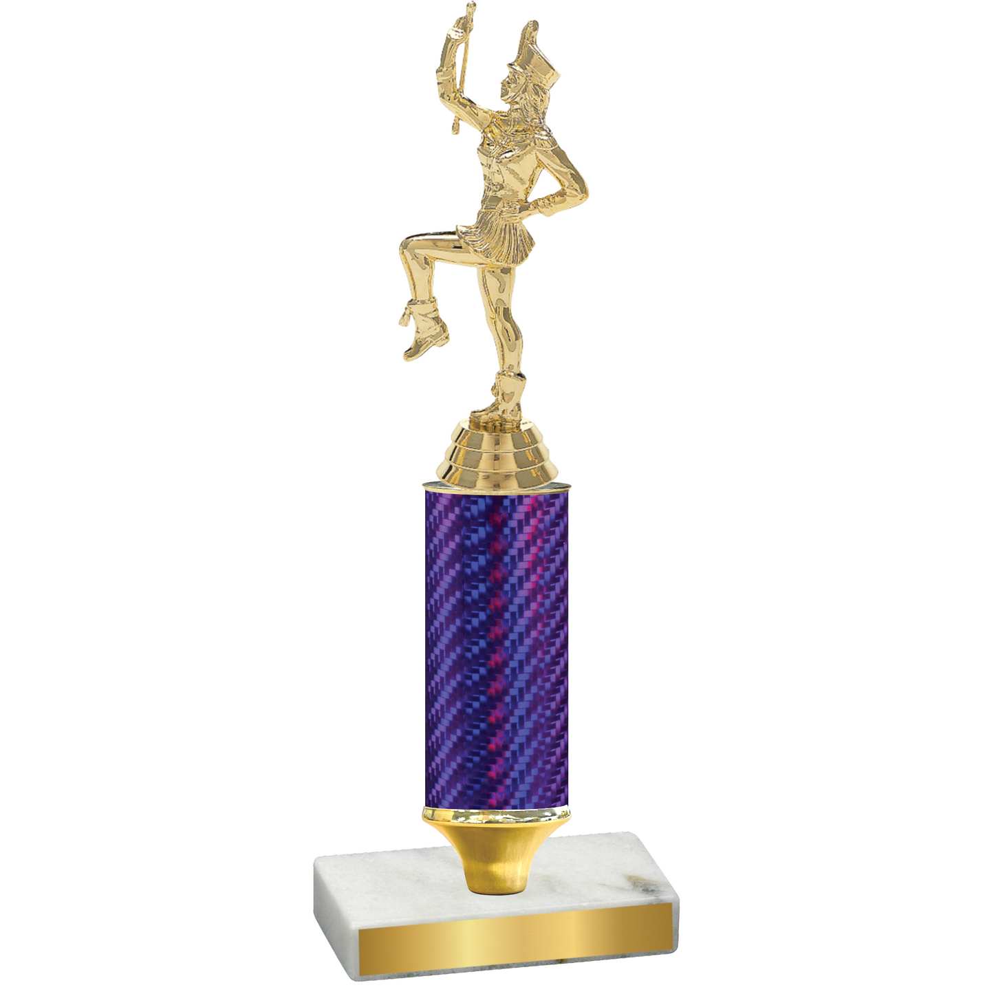 Value Purple Carbon Fiber Majorette Trophy