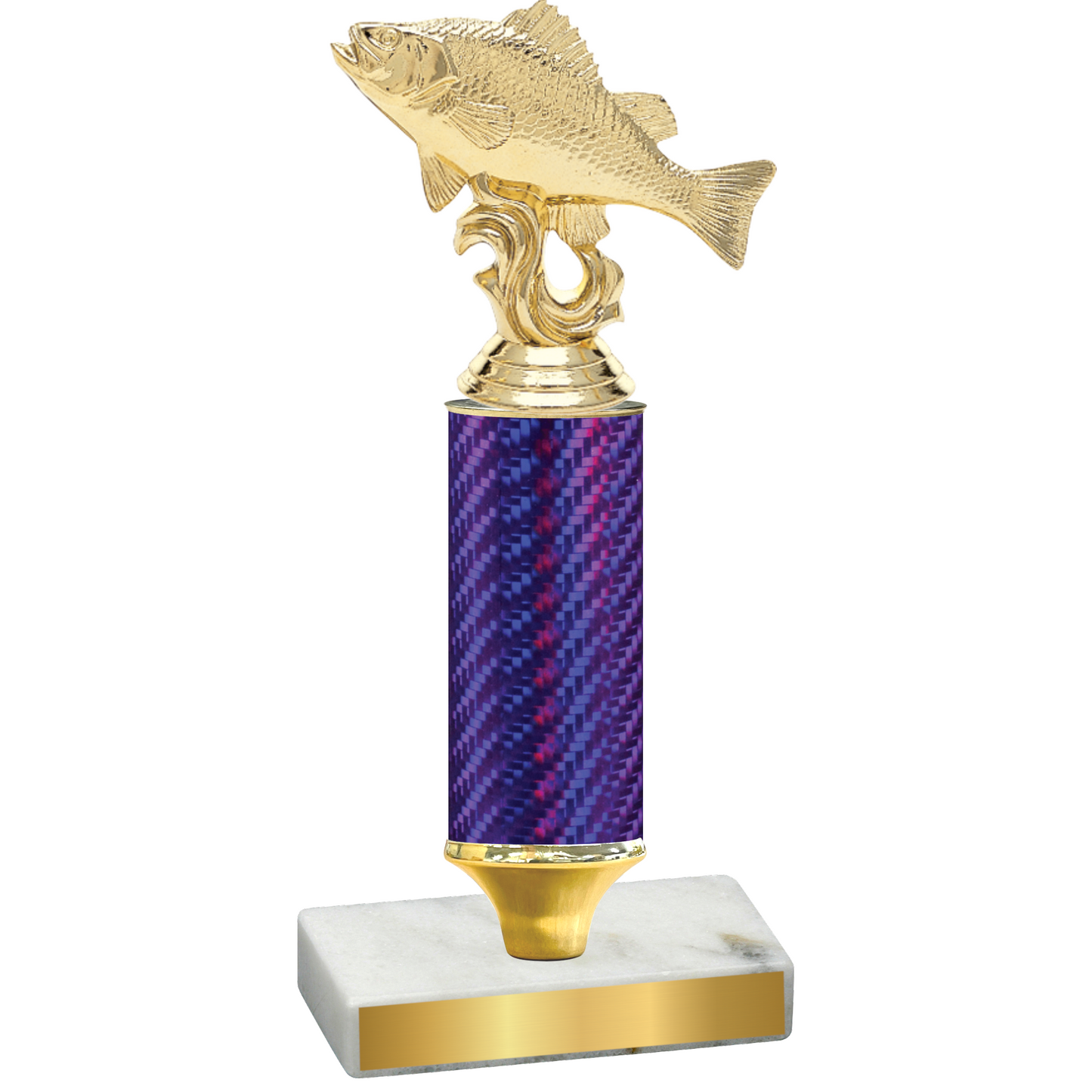 Value Purple Carbon Fiber Fishing Trophy