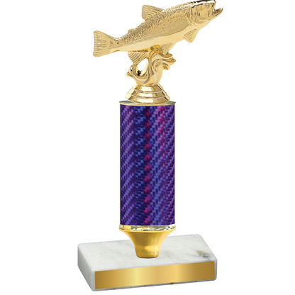 Value Purple Carbon Fiber Fishing Trophy