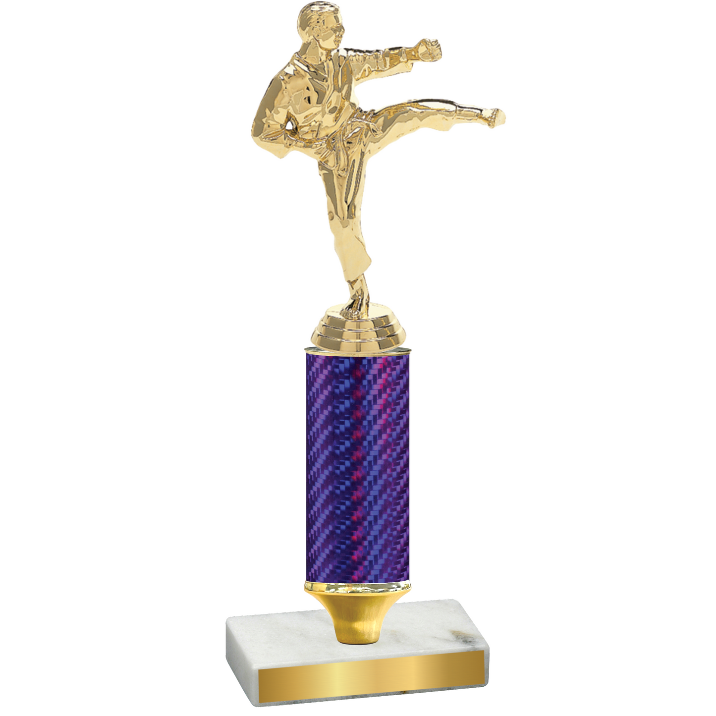 Value Purple Carbon Fiber Karate Trophy