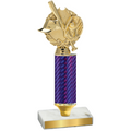 Value Purple Carbon Fiber Baseball Trophy