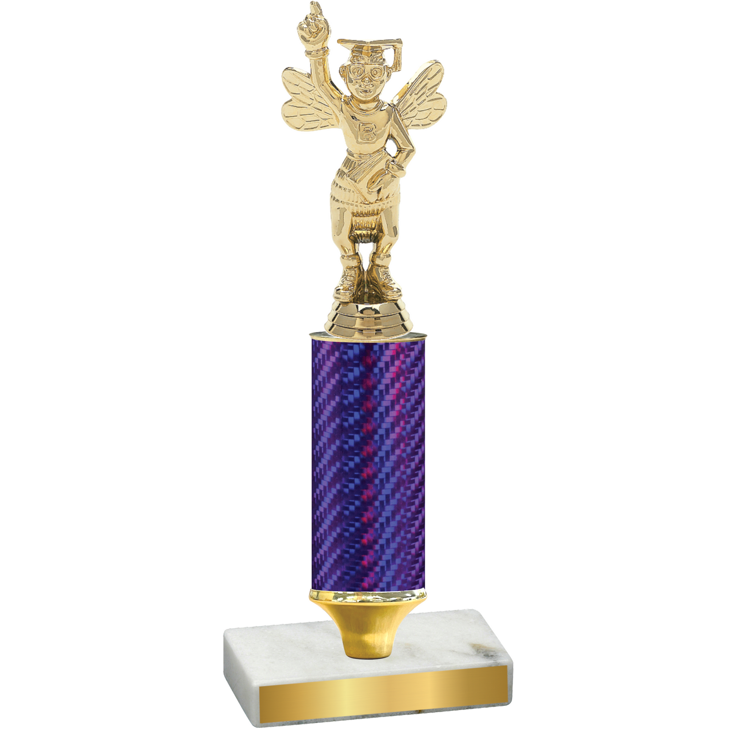 Value Purple Carbon Fiber Academics Trophy