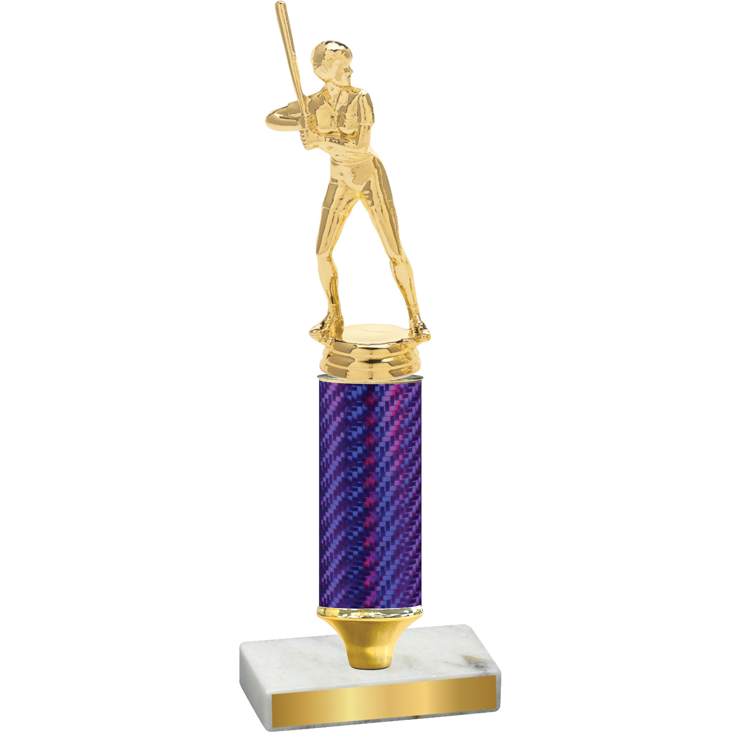 Value Purple Carbon Fiber Softball Trophy