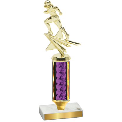 Value Purple Glacier Football Trophy