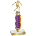 Value Purple Glacier Soccer Trophy