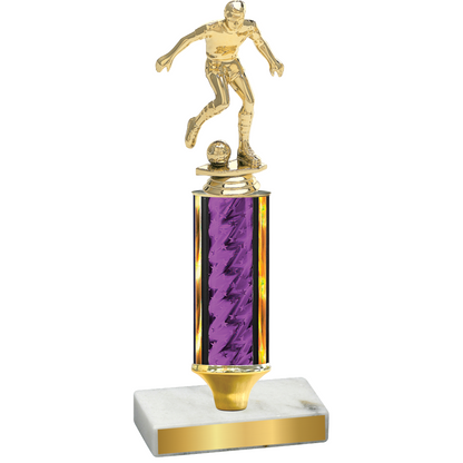 Value Purple Glacier Soccer Trophy