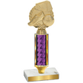Value Purple Glacier Soccer Trophy