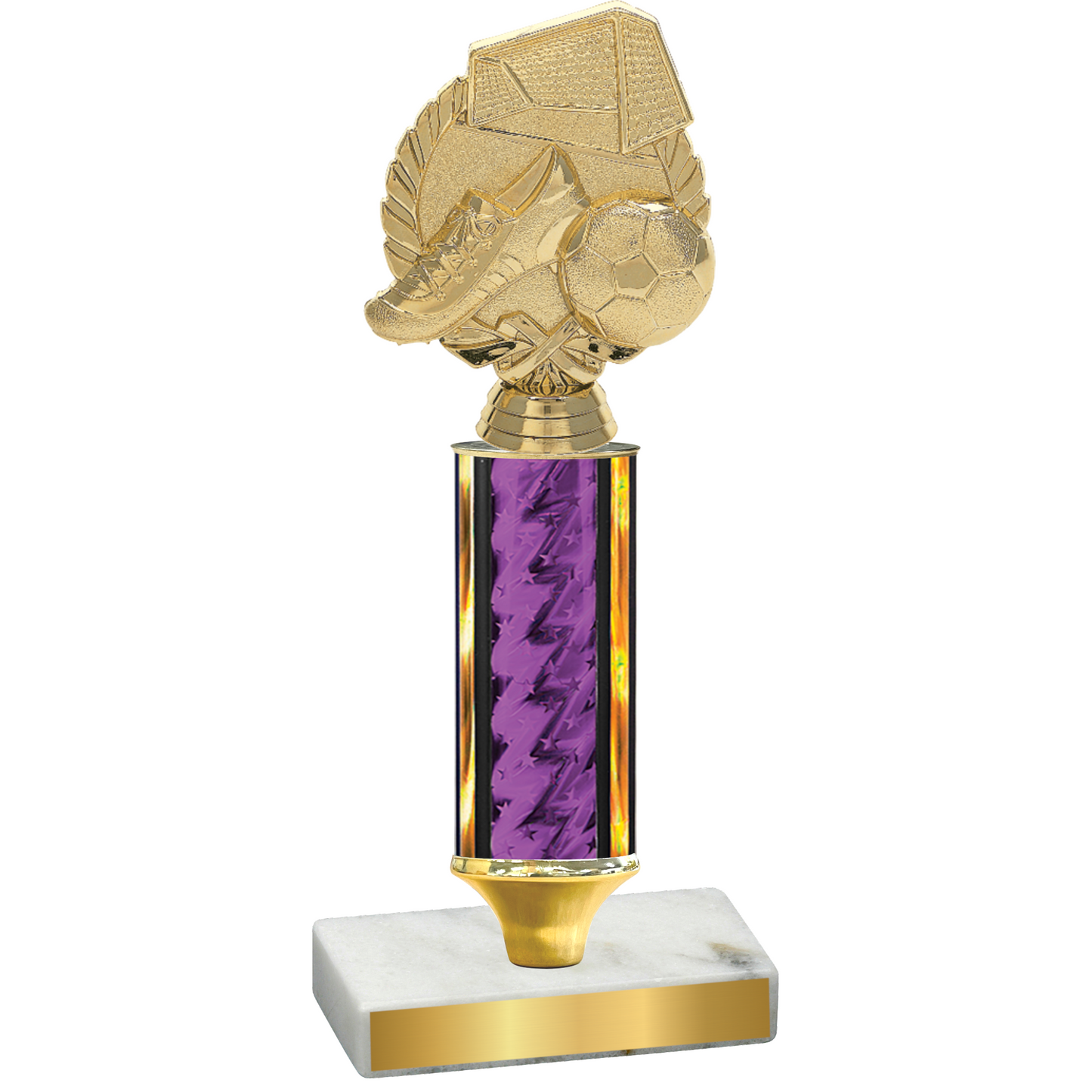 Value Purple Glacier Soccer Trophy