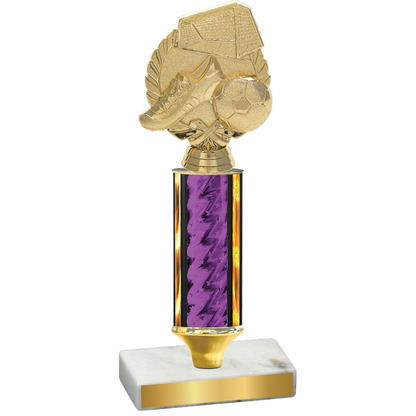 Value Purple Glacier Soccer Trophy