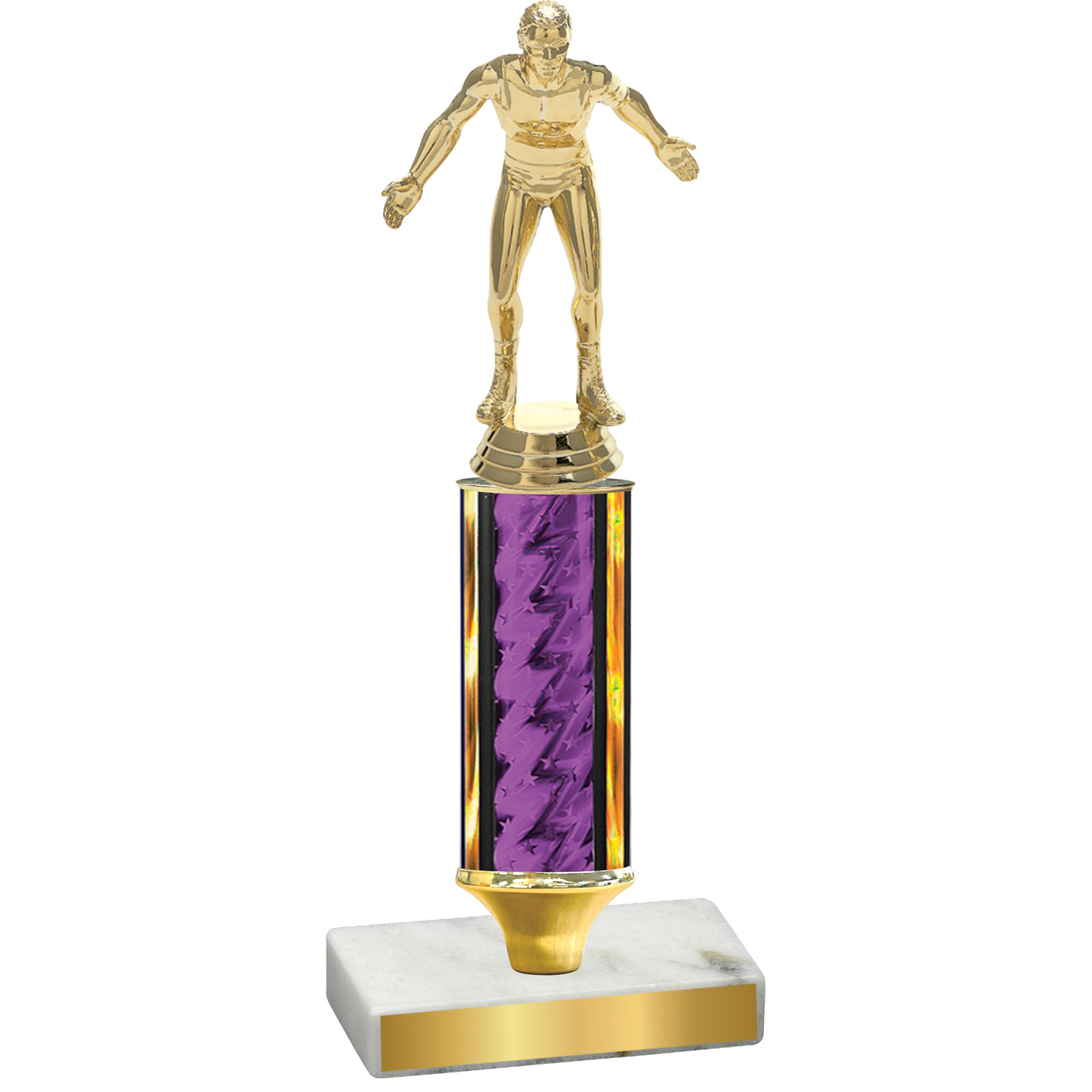 Value Purple Glacier Wrestling Trophy