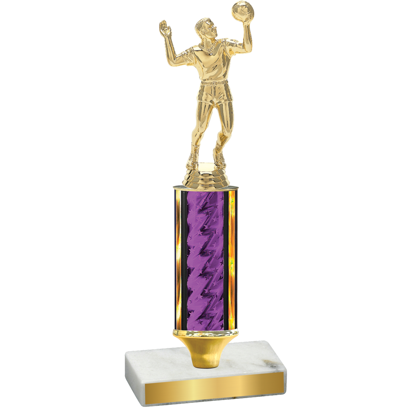 Value Purple Glacier Volleyball Trophy