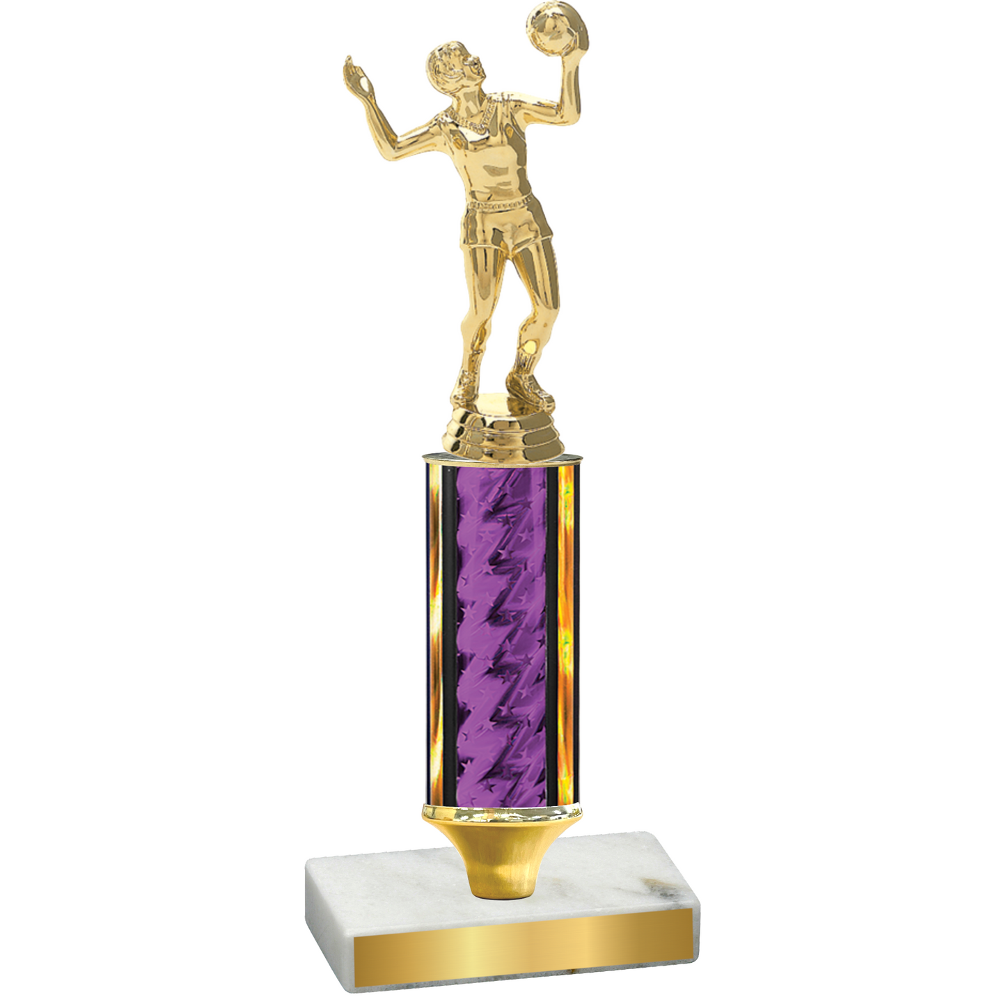 Value Purple Glacier Volleyball Trophy