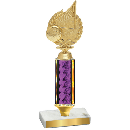 Value Purple Glacier Volleyball Trophy